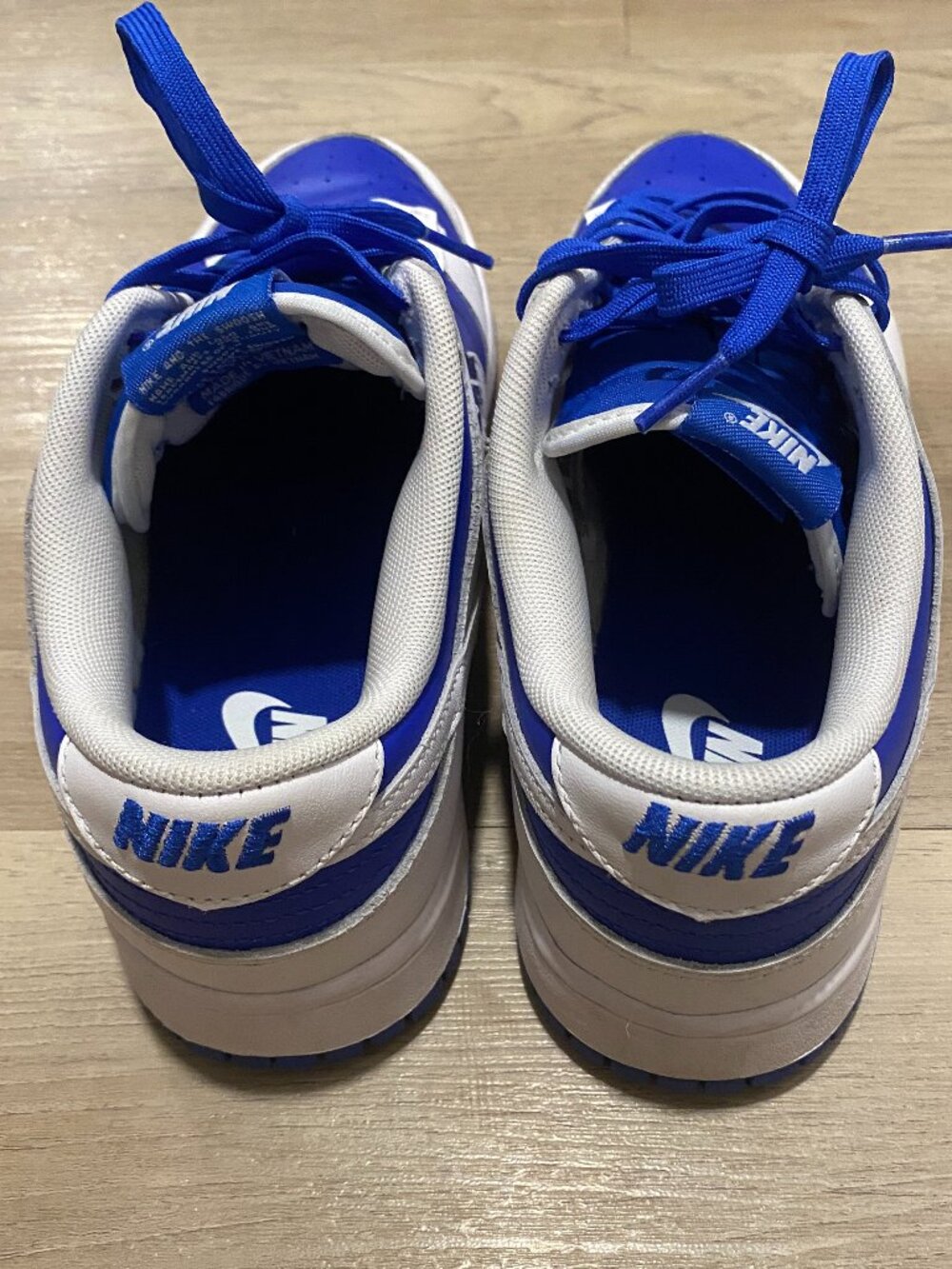 Nike Dunk Low Retro Royal Blue White DD1391-401 Men's Size 9 Excellent Condition - Picture 12 of 14